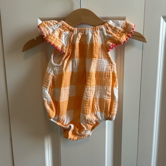 Mudpie gingham fruit bubble romper size 3-6 months - Picture 5 of 5
